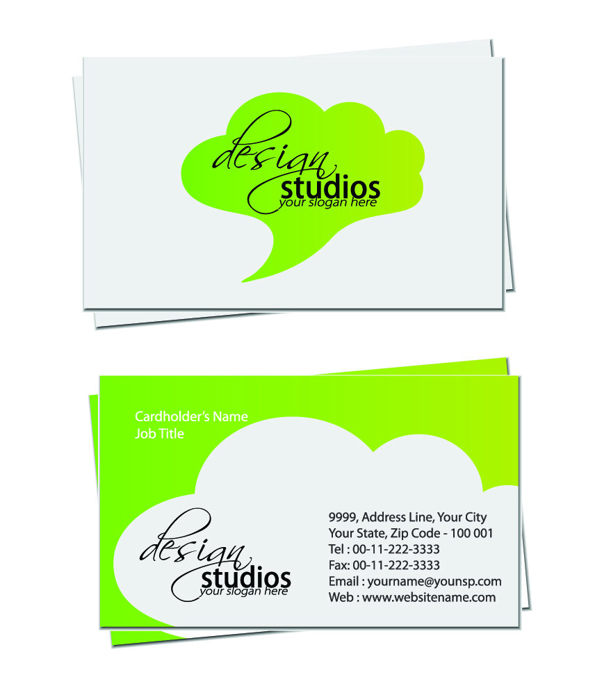free vector Exquisite business cards 01 vector